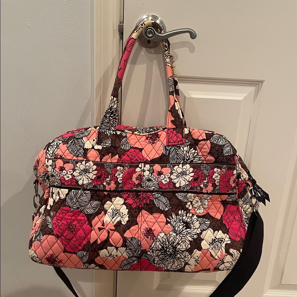 Vera Bradley - Floral Pink Quilted Duffle Bag
